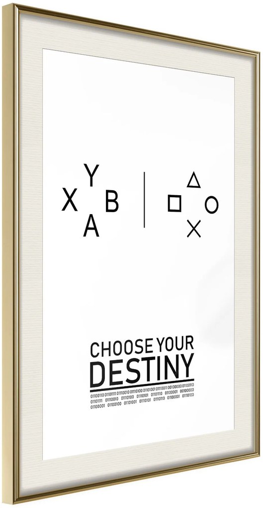 Αφίσα - Which Team Are You On? - 20x30 - Χρυσό - Με πασπαρτού