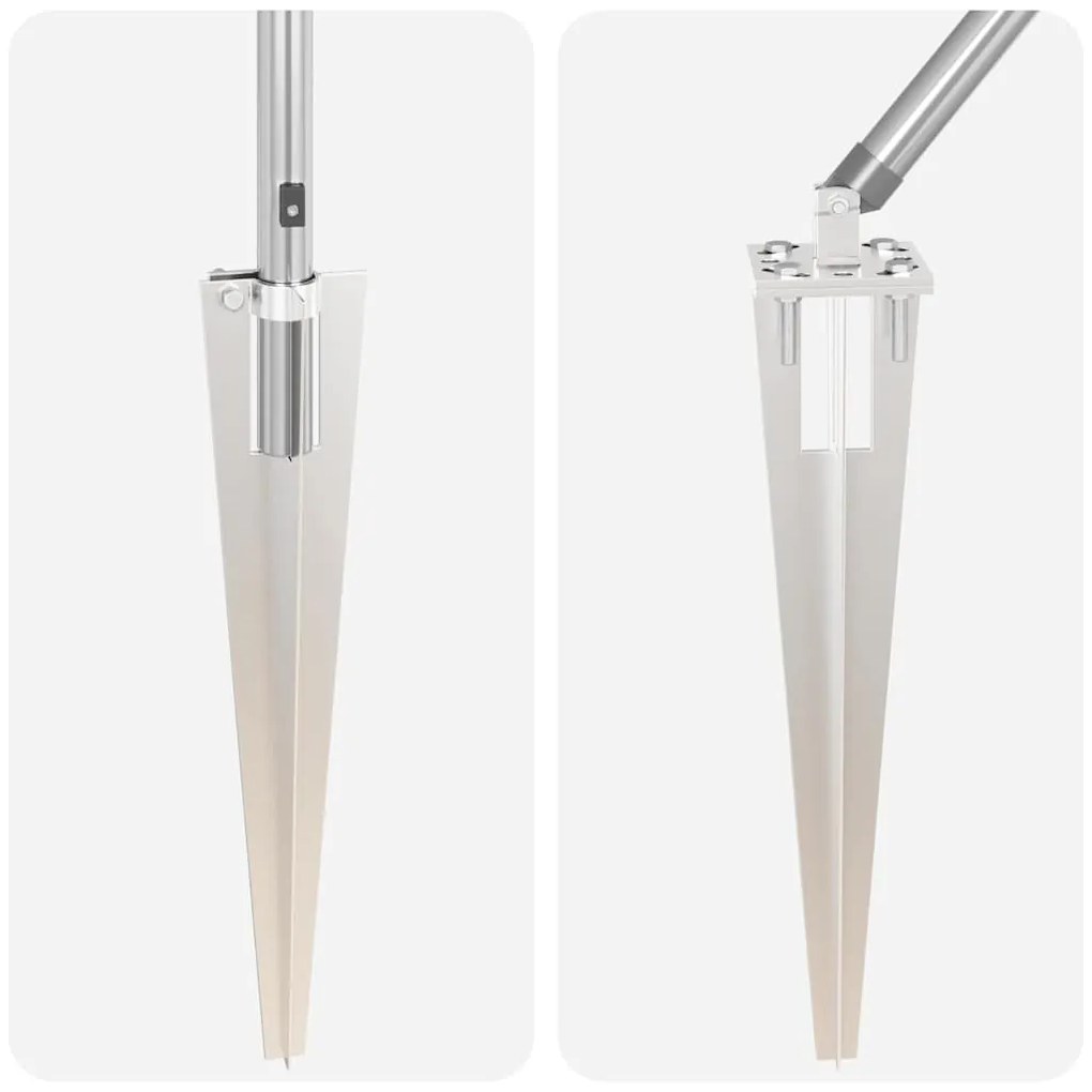 vidaXL Στύλος Περιφράξεων 26 pcs Γκρι 3,2 x 3,2 x 80 εκ