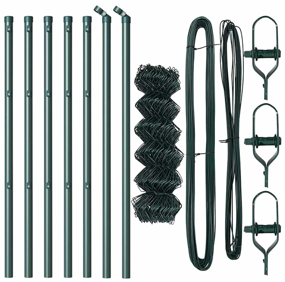 vidaXL Στύλος Περιφράξεων Πράσινο 10 x 0,4 μ (60 x 60 χιλιοστά πλέγμα)