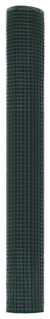 vidaXL Συγκολλητός φράχτης από σύρμα Πράσινο 1.4 x 25 m