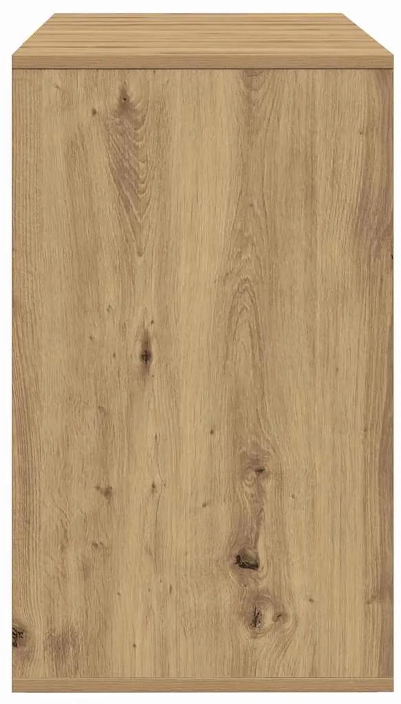 vidaXL Πλαϊνό γραφείο με συρτάρι artisan δρυς 120 x 41 x 75 εκ.