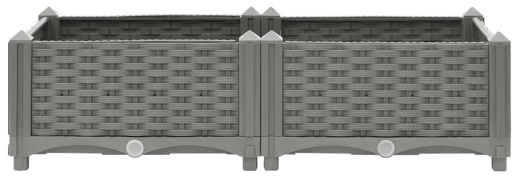 vidaXL Ζαρντινιέρα 80 x 40 x 23 εκ. από Πολυπροπυλένιο