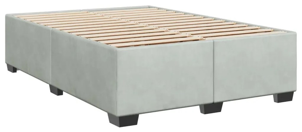 ΚΡΕΒΑΤΙ BOXSPRING ΜΕ ΣΤΡΩΜΑ ΑΝΟΙΧΤΟ ΓΚΡΙ 140X200 ΕΚ. ΒΕΛΟΥΔΙΝΟ 3288636