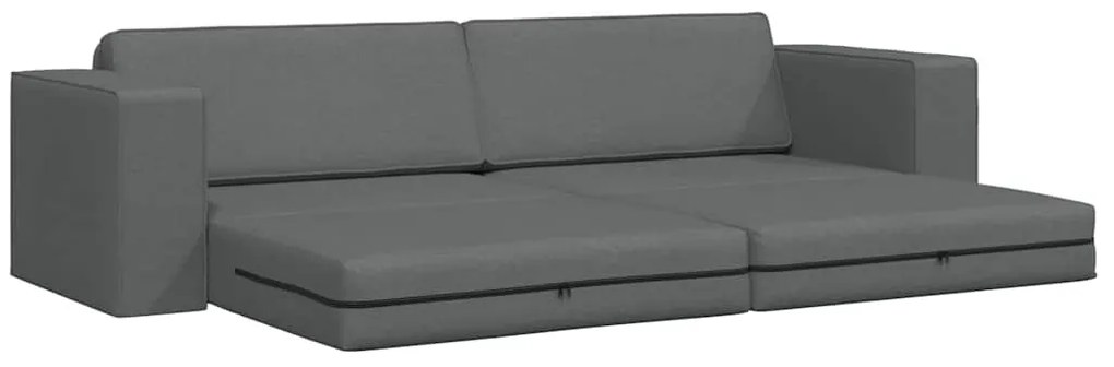 vidaXL Καναπέ-Κρεβάτι Σκούρο Γκρι 245 x 78 x 77 εκ. ύφασμα