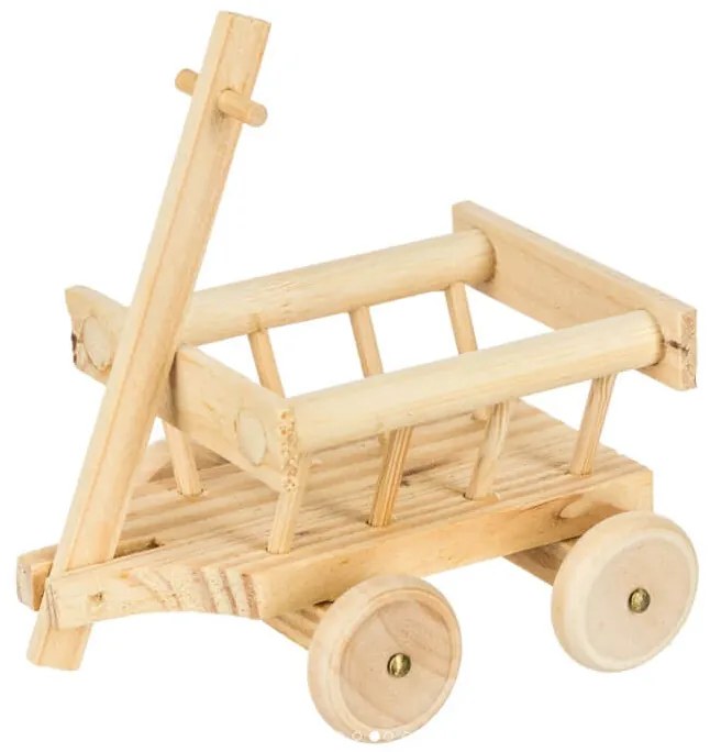 Διακοσμητική Μινιατούρα Κάρο με 4 ρόδες