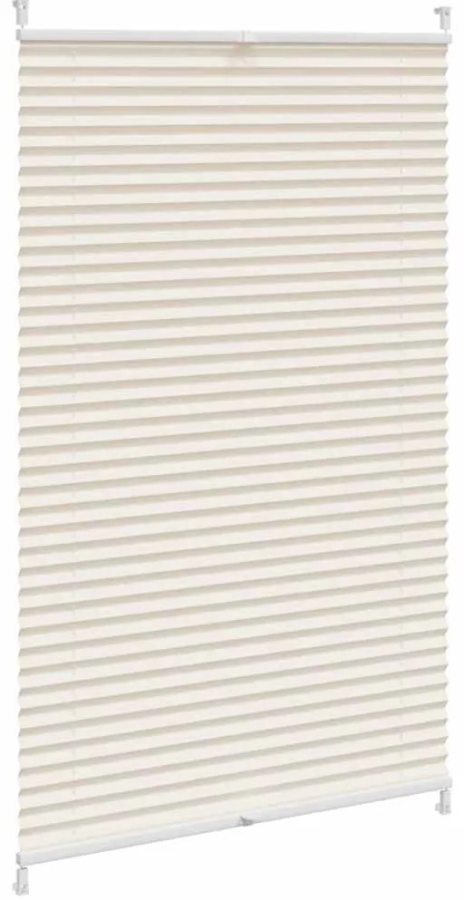 vidaXL Πλισέ ρόλερ σκίασης 70x125cm Κρεμ