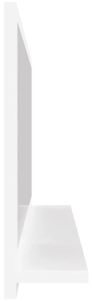 vidaXL Καθρέφτης Μπάνιου Λευκός 80 x 10,5 x 37 εκ. Μοριοσανίδα