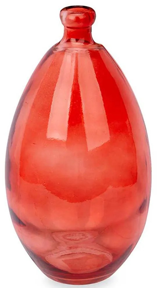 Βάζο Γυάλινο 029.86152 Φ17x30cm Red Γυαλί