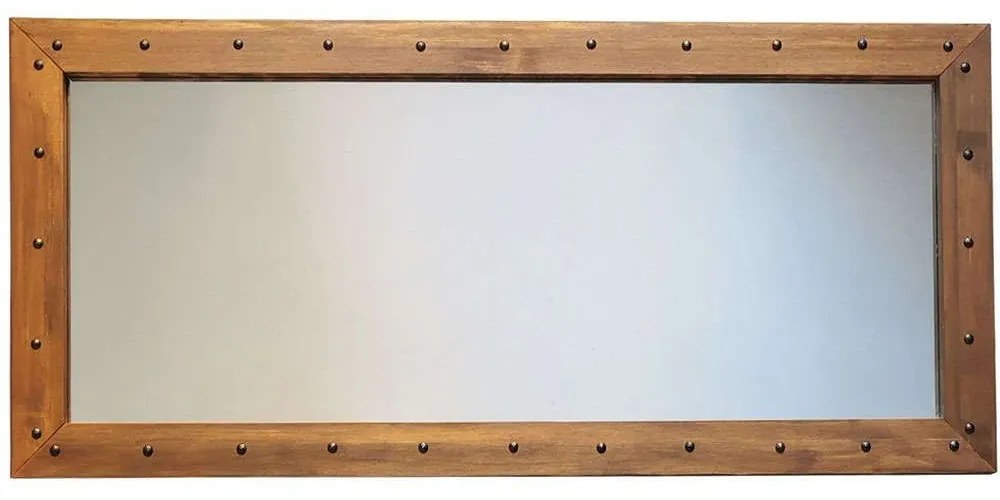 Καθρέπτης Τοίχου 552NOS2130 110x50cm Walnut Aberto Design Wood, Glass