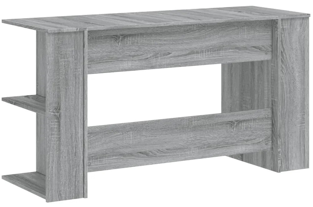 vidaXL Γραφείο Γκρι Sonoma 140 x 50 x 75 εκ. από Επεξεργασμένο Ξύλο