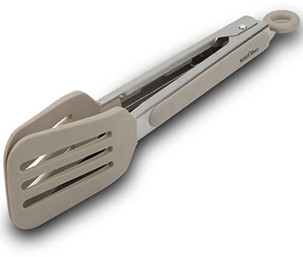 Λαβίδα Misty 10-111-016 26cm Inox-Beige Nava Silicone