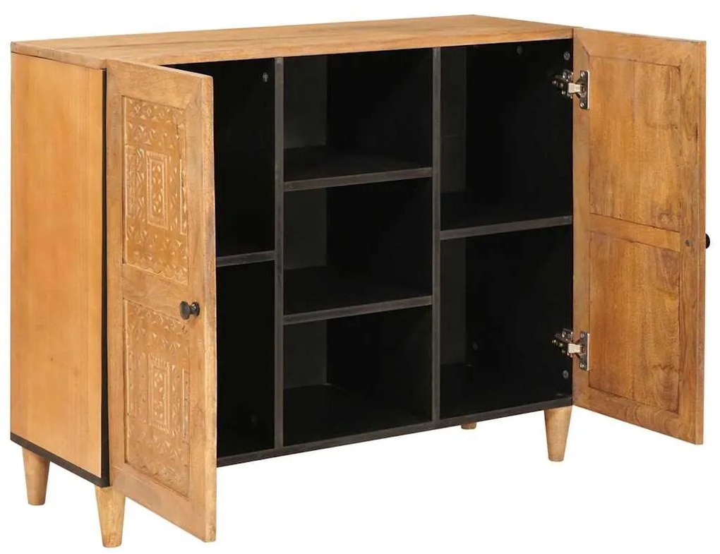vidaXL Πλαϊνό γραφείο Ανοιχτό καφέ 33.5 x 90 x 75 εκ