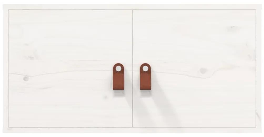 Ντουλάπι Τοίχου Λευκό 60 x 30 x 30 εκ. από Μασίφ Ξύλο Πεύκου - Λευκό