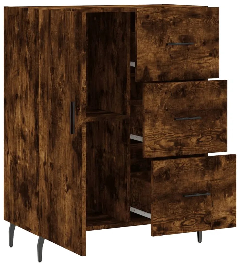 vidaXL Ντουλάπι Καπνιστή Δρυς 69,5 x 34 x 90 εκ. Επεξεργασμένο Ξύλο