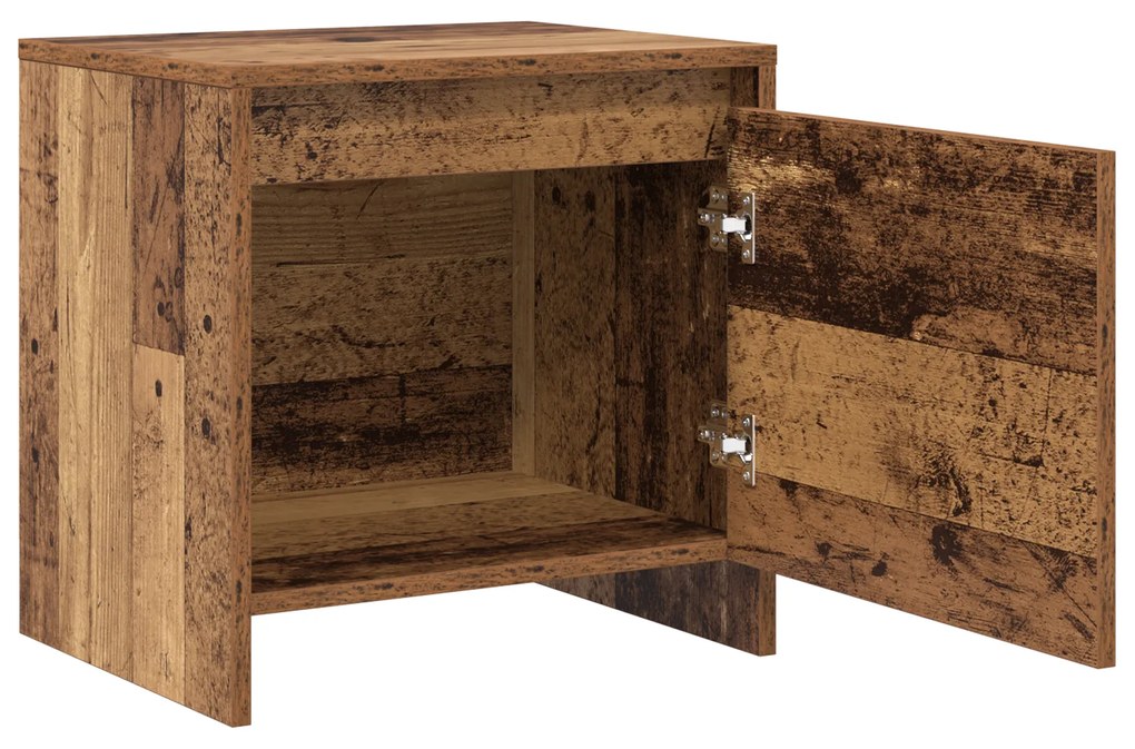 vidaXL Κομοδίνο Παλαιό ξύλο 45 x 34 x 44.5 εκ Επεξεργασμένο ξύλο