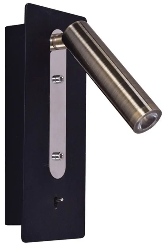 Φωτιστικό Τοίχου - Απλίκα 77-3580 SE 129-1AB Led Cruz Black Homelighting Metal