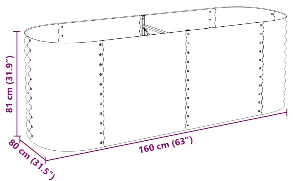 ΖΑΡΝΤΙΝΙΕΡΑ ΥΠΕΡΥΨΩΜΕΝΗ ΑΣΗΜΙ 240X80X81 ΕΚ. ΓΑΛΒΑΝΙΣΜ. ΧΑΛΥΒΑΣ 45513