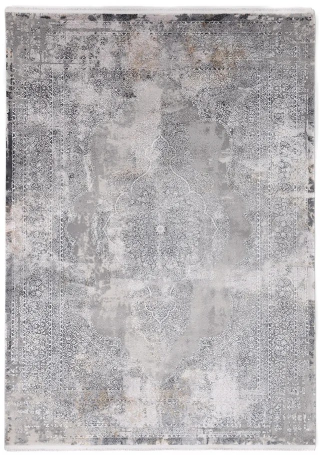 Χειμερινό χαλί μοντέρνο Bamboo Silk 5988C L. Grey Anthracite 100 x 160