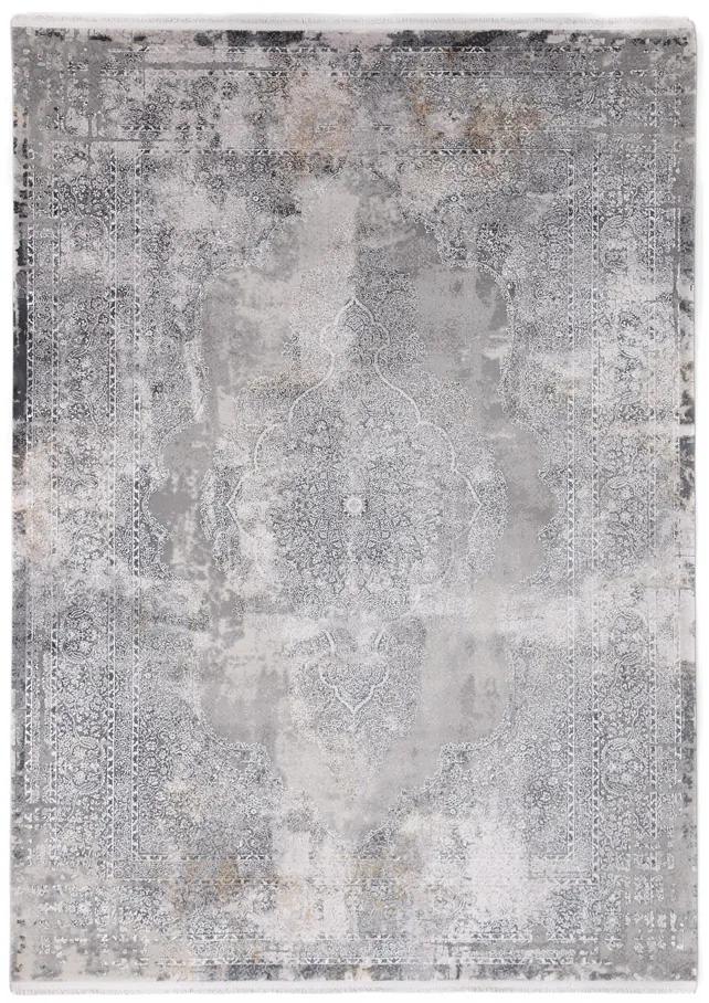 Χειμερινό χαλί μοντέρνο Bamboo Silk 5988C L. Grey Anthracite 160 x 230
