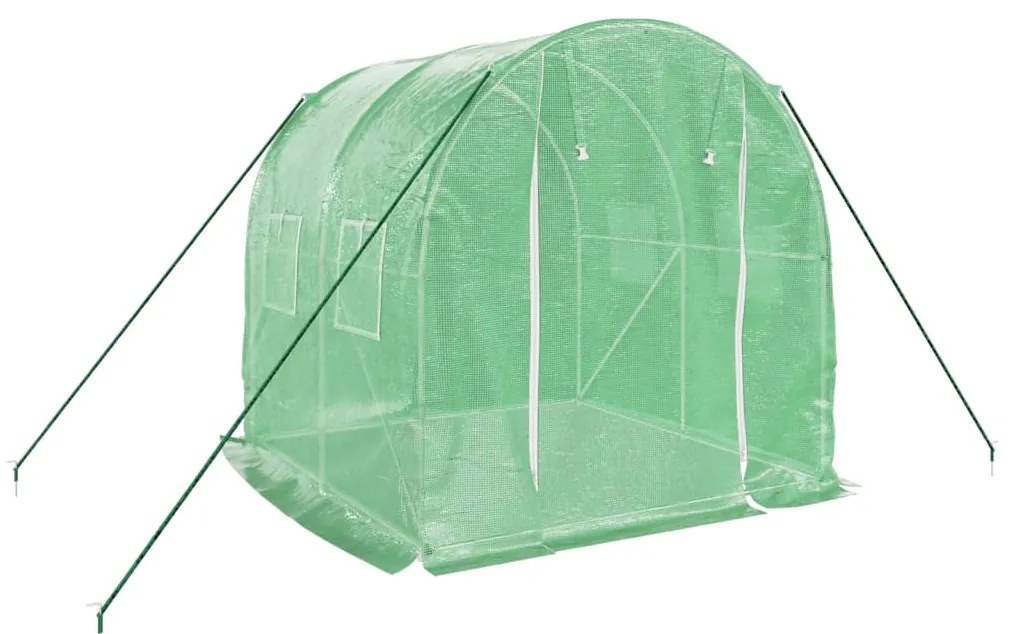 vidaXL Θερμοκήπιο με Ατσάλινο Πλαίσιο 4 μ² 2 x 2 x 2 μ.