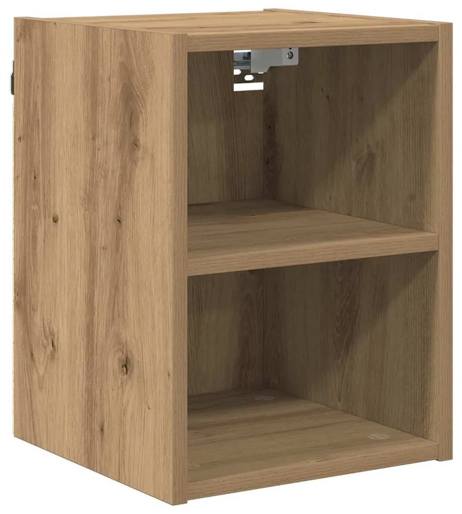 vidaXL Κρεμαστό ντουλάπι με αποθήκευση Artisan Oak 30 x 29,5 x 40 εκ.