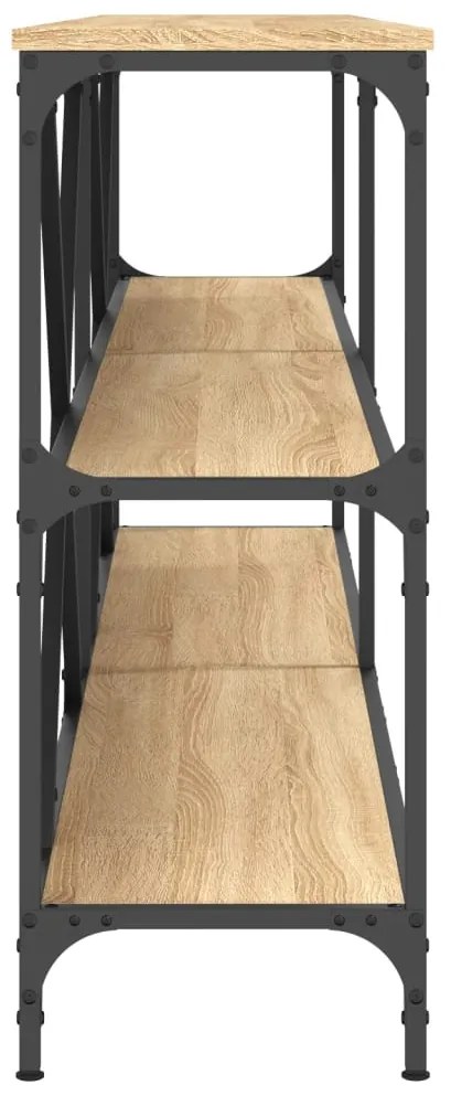 vidaXL Τραπέζι Κονσόλα Sonoma Δρυς 200x30x75 εκ. Επεξ. Ξύλο/Σίδηρος