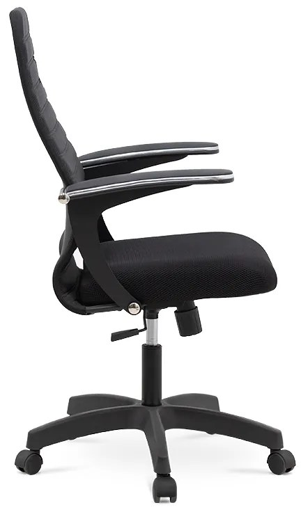 Καρέκλα γραφείου Melani Megapap με διπλό ύφασμα Mesh σε χρώμα μαύρο 66,5x70x102/112εκ. - Ύφασμα - GP008-0015