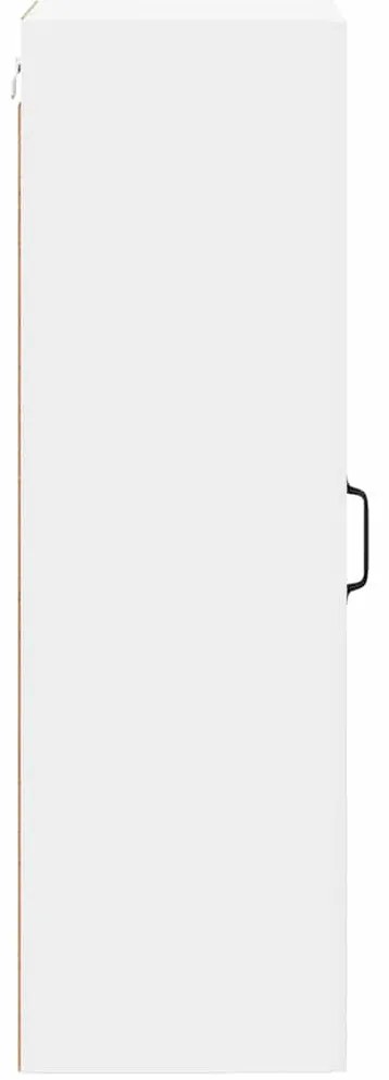 vidaXL Κρεμαστό ντουλάπι κουζίνας με ράφι Λευκό 40 x 31 x 100 εκ.