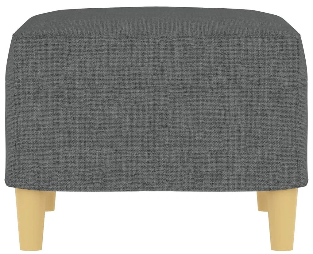 vidaXL Υποπόδιο Σκούρο Γκρι 60 x 50 x 41 εκ. Υφασμάτινο