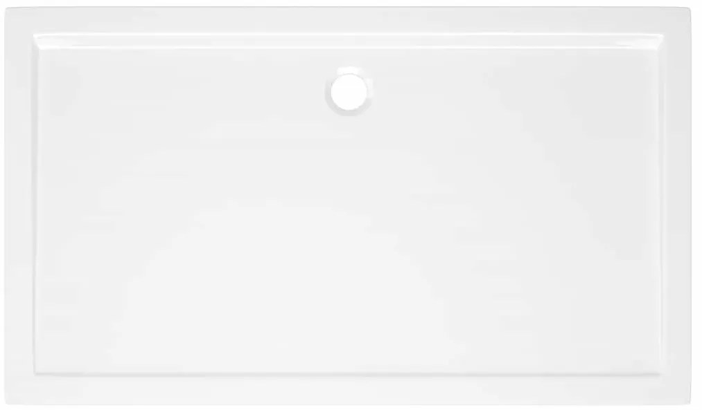 vidaXL Βάση Ντουζιέρας Ορθογώνια Λευκή 70 x 120 εκ. από ABS
