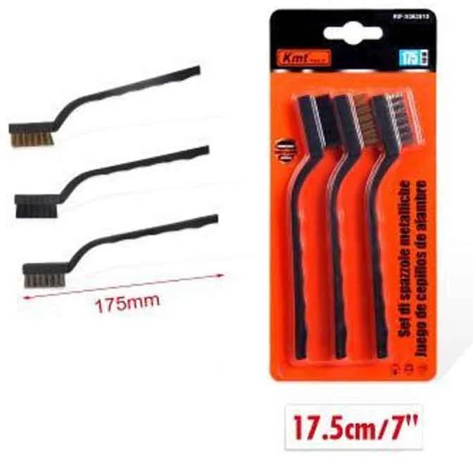 KMT Σετ Συρματόβουρτσες Χειρός 3τμχ 175mm - Mini Brush Set