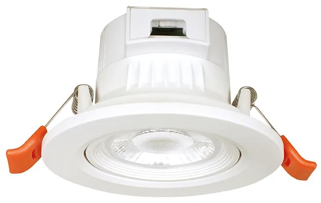 ROUND LED SPOTLIGHT 7W SWITCH 3000-4000-6000K SMD 230V 40° Ra80 PRE-SET UP 3000K ACA FALKO7R