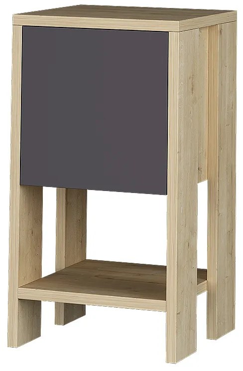 ΚΟΜΟΔΙΝΟ EMA MEGAPAP ΧΡΩΜΑ ΦΥΣΙΚΟ ΟΞΙΑΣ - ΑΝΘΡΑΚΙ 30X30X55ΕΚ.