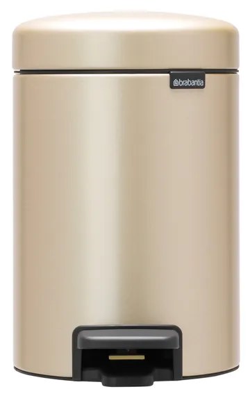 Brabantia Κάδος με Πεντάλ 3L, Metallic Gold