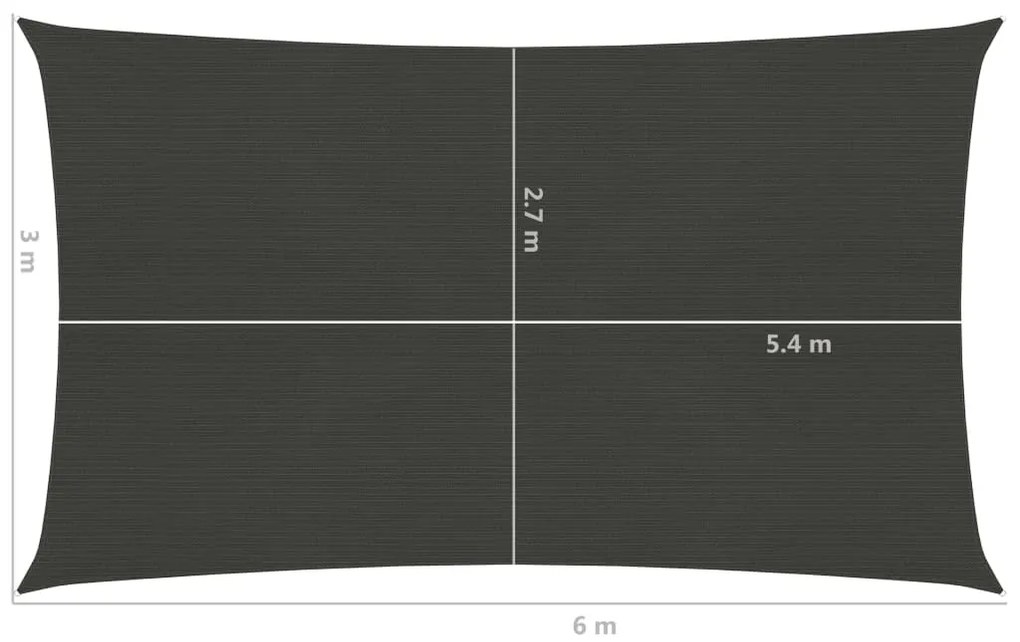 ΠΑΝΙ ΣΚΙΑΣΗΣ ΑΝΘΡΑΚΙ 3 X 6 Μ. ΑΠΟ HDPE 160 ΓΡ./Μ² 311075