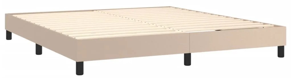 ΠΛΑΙΣΙΟ ΚΡΕΒΑΤΙΟΥ BOXSPRING ΚΑΠΟΥΤΣΙΝΟ 160X200ΕΚ. ΣΥΝΘΕΤ. ΔΕΡΜΑ 3120711