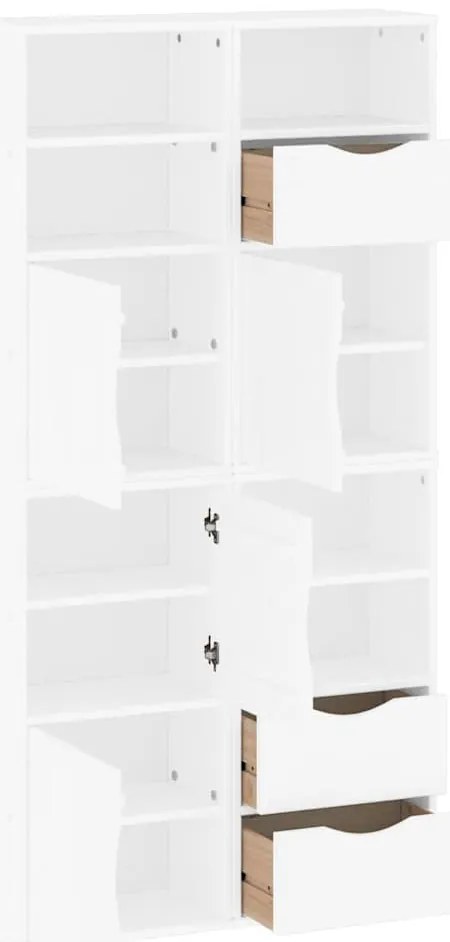 vidaXL Πλαϊνά ντουλάπια 4 τεμ. ODDA 40x24x79 εκ. από Μασίφ Ξύλο Πεύκου