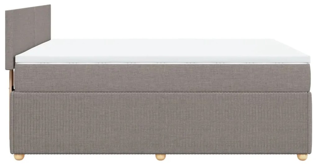 ΚΡΕΒΑΤΙ BOXSPRING ΜΕ ΣΤΡΩΜΑ TAUPE 160X200 ΕΚ. ΥΦΑΣΜΑΤΙΝΟ 3289804