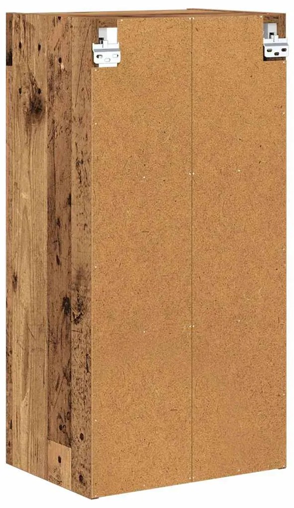 vidaXL Κρεμαστό ντουλάπι με αποθήκευση Παλιό ξύλο 40 x 29,5 x 80 εκ.