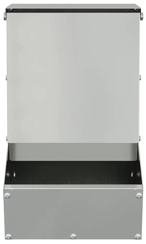 vidaXL Ταΐστρα Χαμστεριών Ασημί 17,5 x 26 x 28,5 εκ