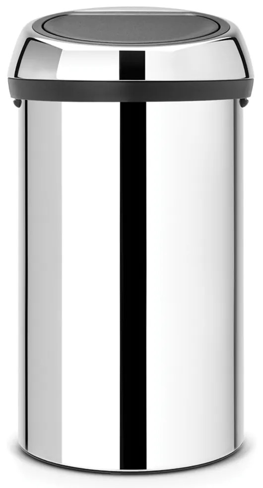 Brabantia 647254 Κάδος Απορριμμάτων Touch Bin 60L, Brilliant Steel