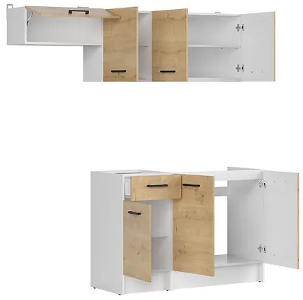 Σετ κουζίνας Boston 420, 180x45cm, 70 kg, Πλαστικοποιημένη μοριοσανίδα | Epipla1.gr