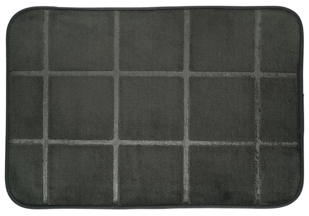 Ταπέτο Μπάνιου Tiles Μαύρο 40x60cm Estia 02-28527