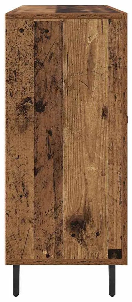 vidaXL Πλαϊνό γραφείο Παλιό ξύλο 90 x 34 x 80 εκ. Επεξεργασμένο ξύλο