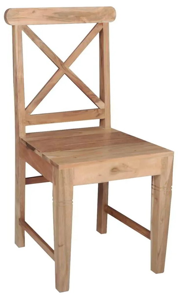 Καρέκλα KIKA Ακακία Φυσικό 46x50x94cm ΣΕΤ 2 ΤΕΜ