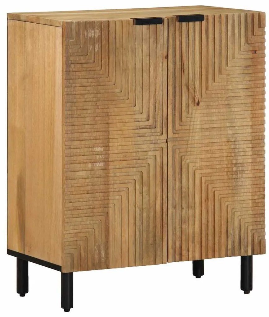 3 τεμαχίων Sideboards καφέ 60x33x75 cm μασίφ ξύλο Mango - Καφέ