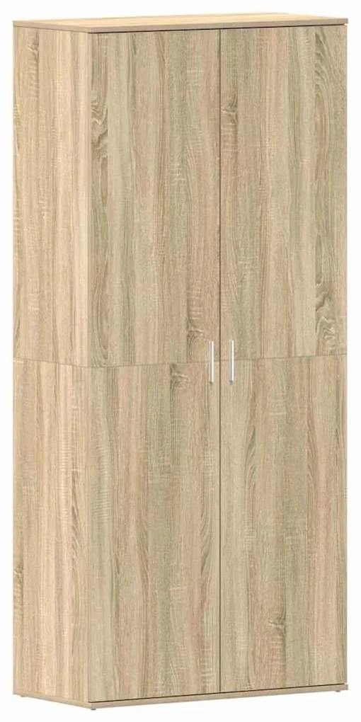 vidaXL Ντουλάπα Παπουτσιών Καφέ 80 x 39 x 180 εκ Επεξεργασμένο ξύλο
