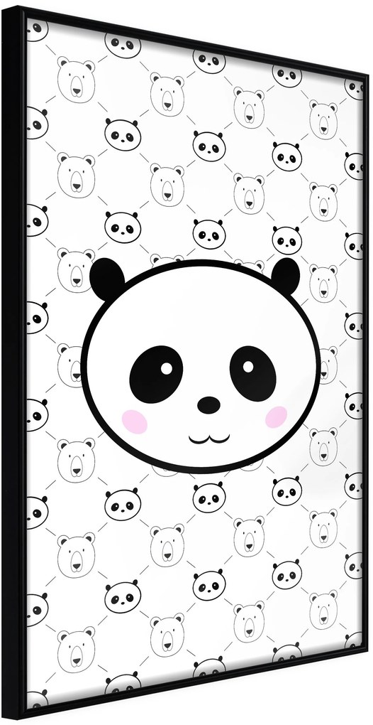 Αφίσα - Panda and Friends - 30x45 - Μαύρο - Χωρίς πασπαρτού