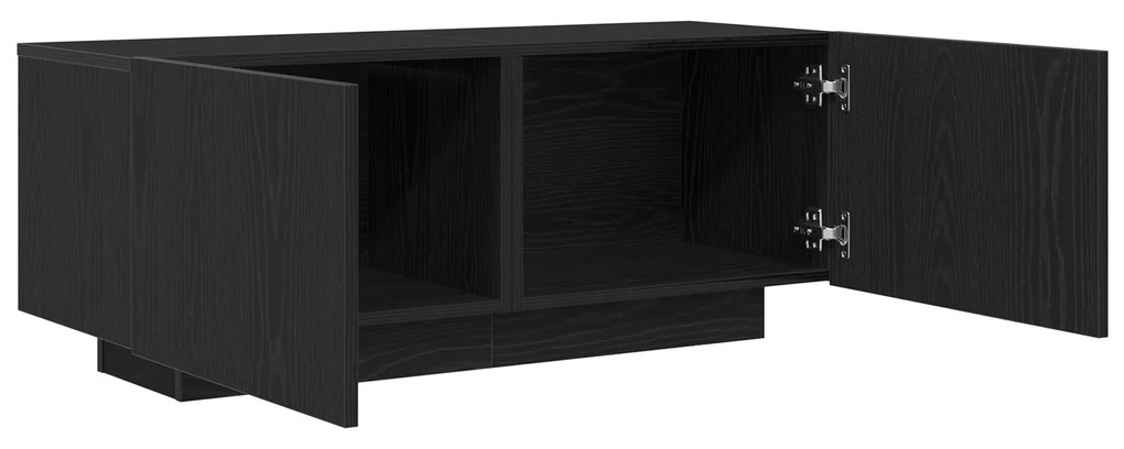vidaXL Ντουλάπα τηλεόρασης Μαύρη Δρυς 100x35x40 εκ. από Ξύλο