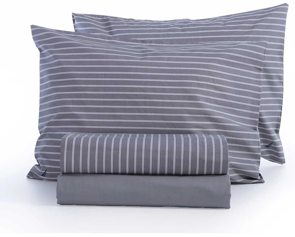 Σεντόνια Υπέρδιπλα (Σετ) Nautica By Nef-Nef Homeware Nau Coast Γκρι